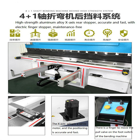 O freno de prensa máis popular de China 63T 2500MM, usando tecnoloxía de servocontrol