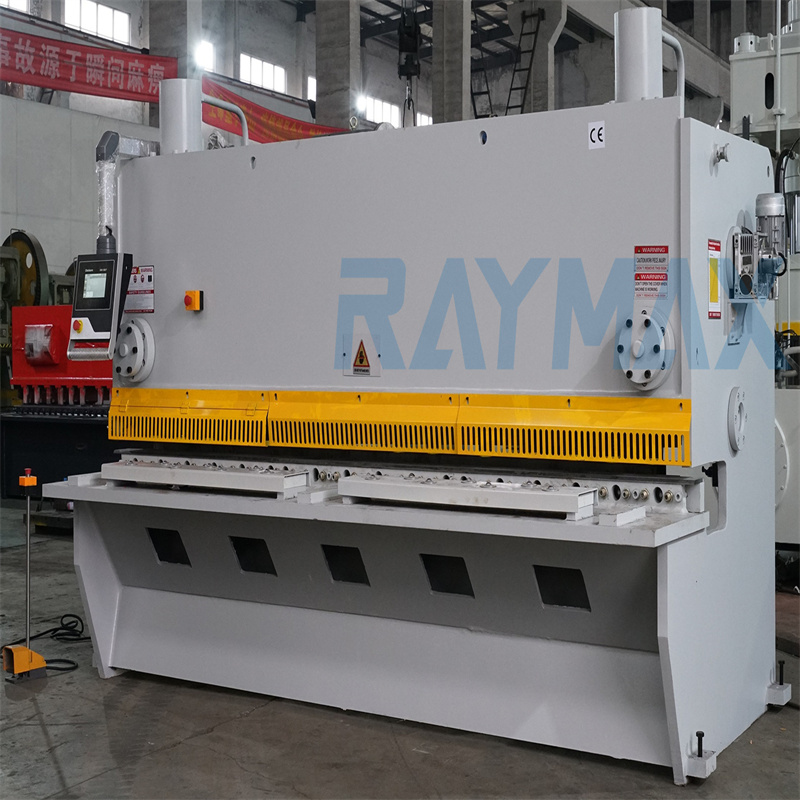 Máquina de corte de chapa de aceiro hidráulica automática CNC de alta resistencia de 6 mm x 3200 mm