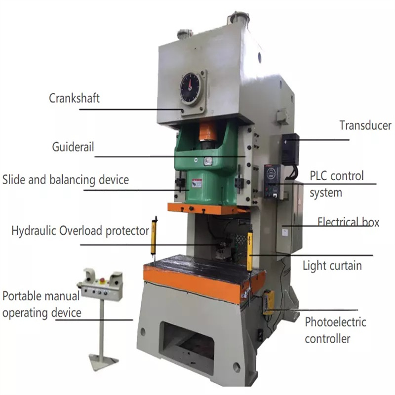 Máquina de perforación de prensa eléctrica de estampación de manivela única neumática de alta precisión