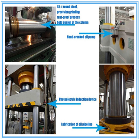 2017 OEM troquelado de piezas de estampación de chapa metálica usada prensa de perforación de tubos hidráulico máquina cortadora de rotor 5 toneladas para perfil de aluminio