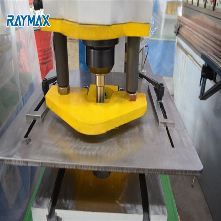 Máquina hidráulica multifunción do fabricante para perforar orificios oblongos, corte de vigas en I, dobrar ángulos, entallar tubos