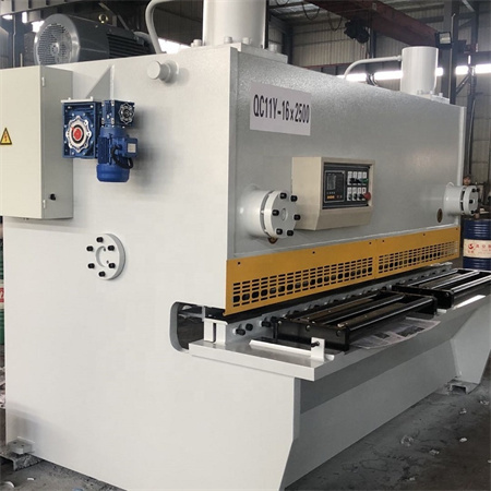 Máquina de corte de metal de guillotina tipo viga oscilante hidráulica CNC para o corte de chapas metálicas