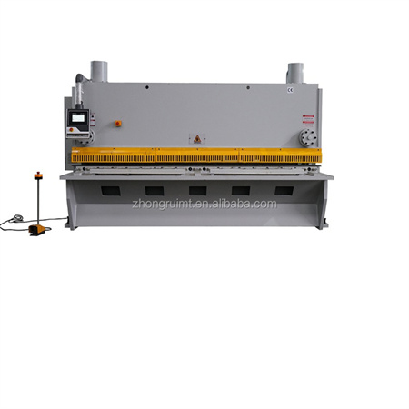 Máquina de corte CNC QC12Y de operación cómoda e sinxela de 8 * 3200 mm con dispositivo de medición de ángulo