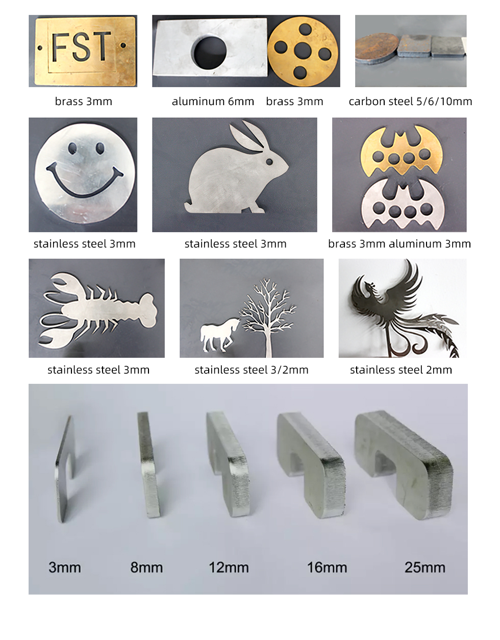 Carbono, ferro, aluminio, metal, aceiro inoxidable, fibra CNC, máquina de corte por láser