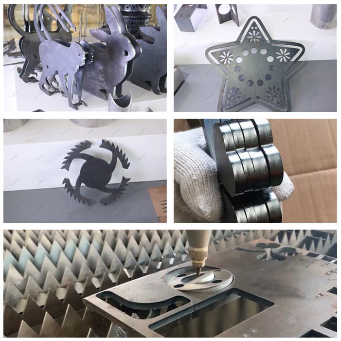 Máquina de corte por láser de fibra CNC 1000w 2000w para corte de tubos de aceiro de metal de aluminio