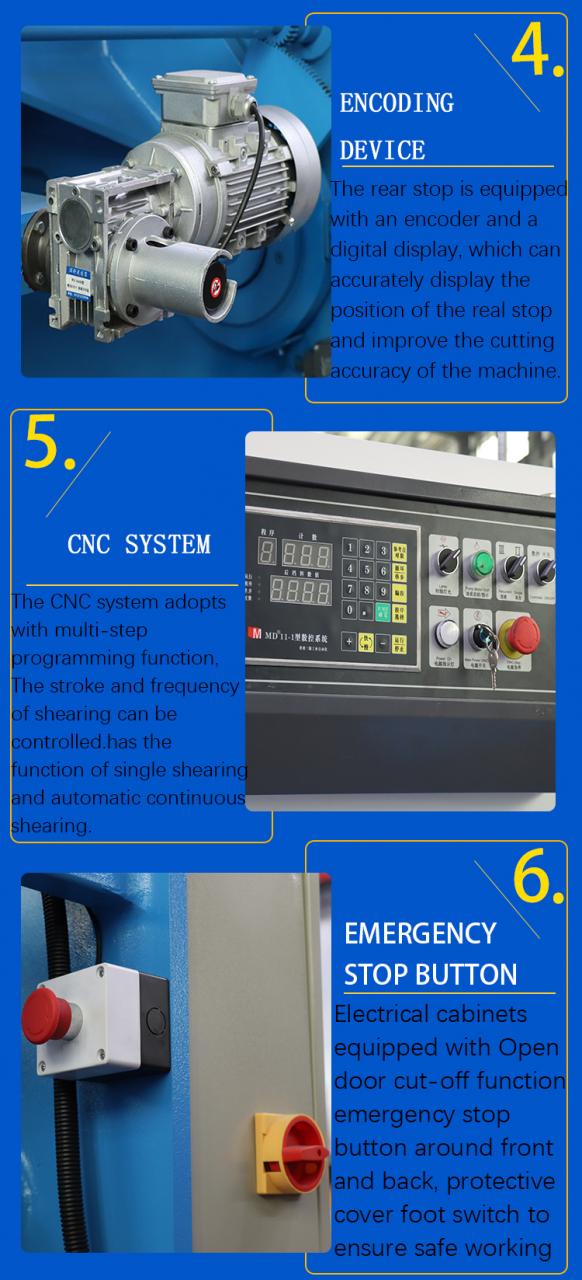 Máquina de corte de guillotina hidráulica Qc12y 8*6000 mm Guillotina de chapa industrial de aluminio de corte de acero inoxidable M