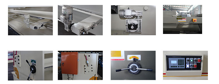 Máquinas de corte de viga oscilante hidráulica Máquina de guillotina eléctrica Qc12y-12x3200