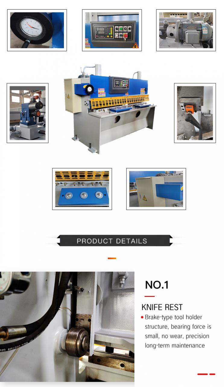 Máquina de corte de cizalla Máquina de corte hidráulica de metal de guillotina Qc11Y/K